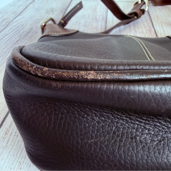 DOONEY & BOURKE Leather Black Brown Bag Purse - Picture 3 of 10